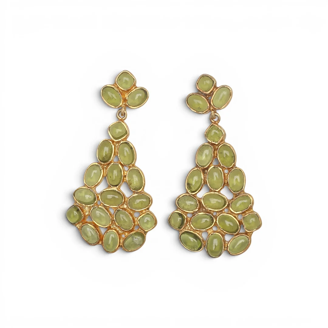 Peridots long earrings. — Earrings — Balclis