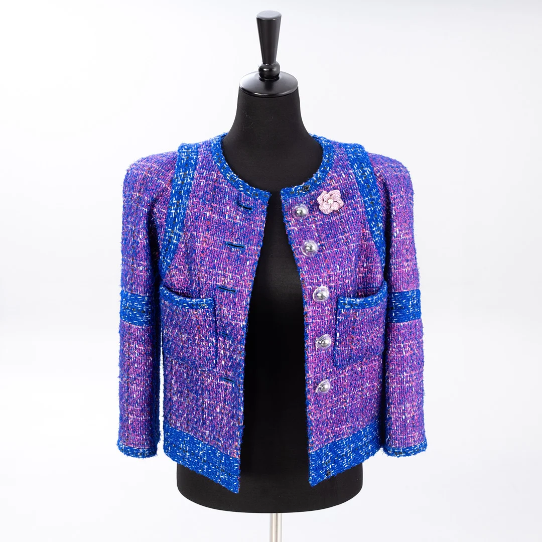 CHANEL. Bouclé-Jacke, Runway Look 31, F/W 2017, FR 36. — Vintage & Designer Fashion — Stockholms Auktionsverk Hamburg
