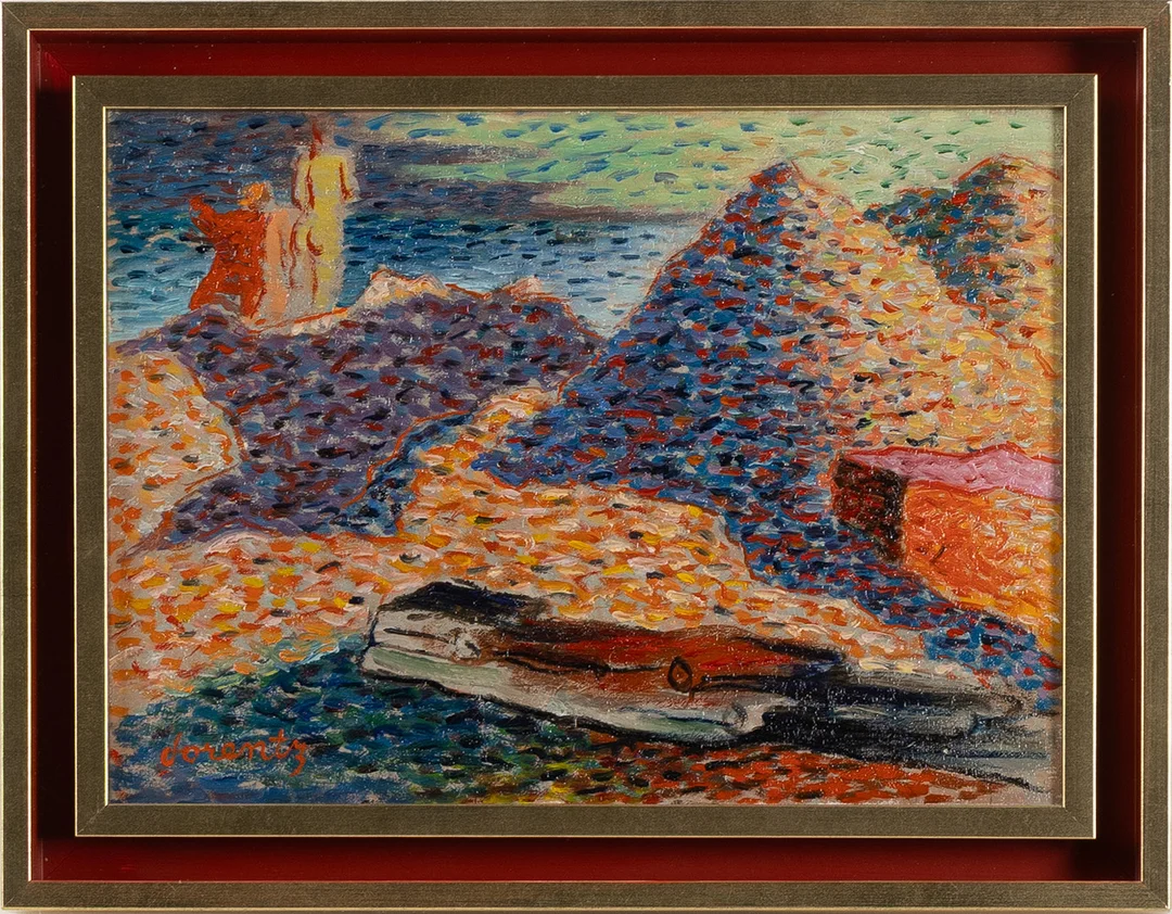 WALDEMAR LORENTZON. "Bad i kvällningen", olja på duk. — Paintings — Stockholms Auktionsverk Helsingborg