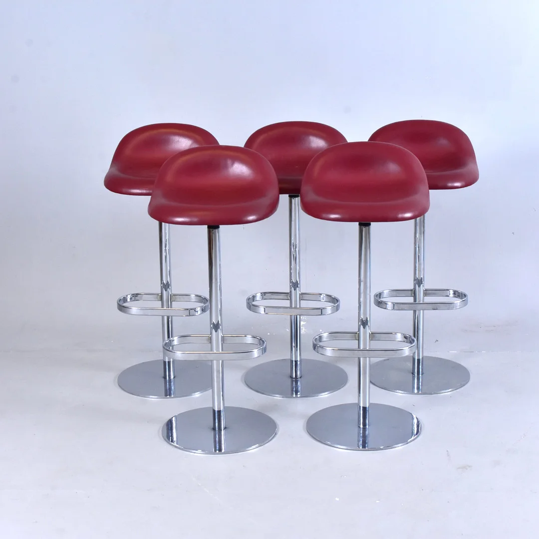 BARSTOLAR, 5 st, Komplot Design för GUBI, modell 3D. — Armchairs & Chairs — Halmstads Auktionskammare