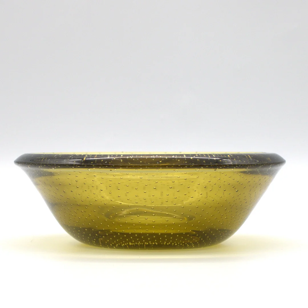 BULLICANTE. MURANO-GLASSCHALE VINTAGE. IM MID-CENTURY DESIGN. — Art glass — Kunst- und Auktionshaus Kleinhenz