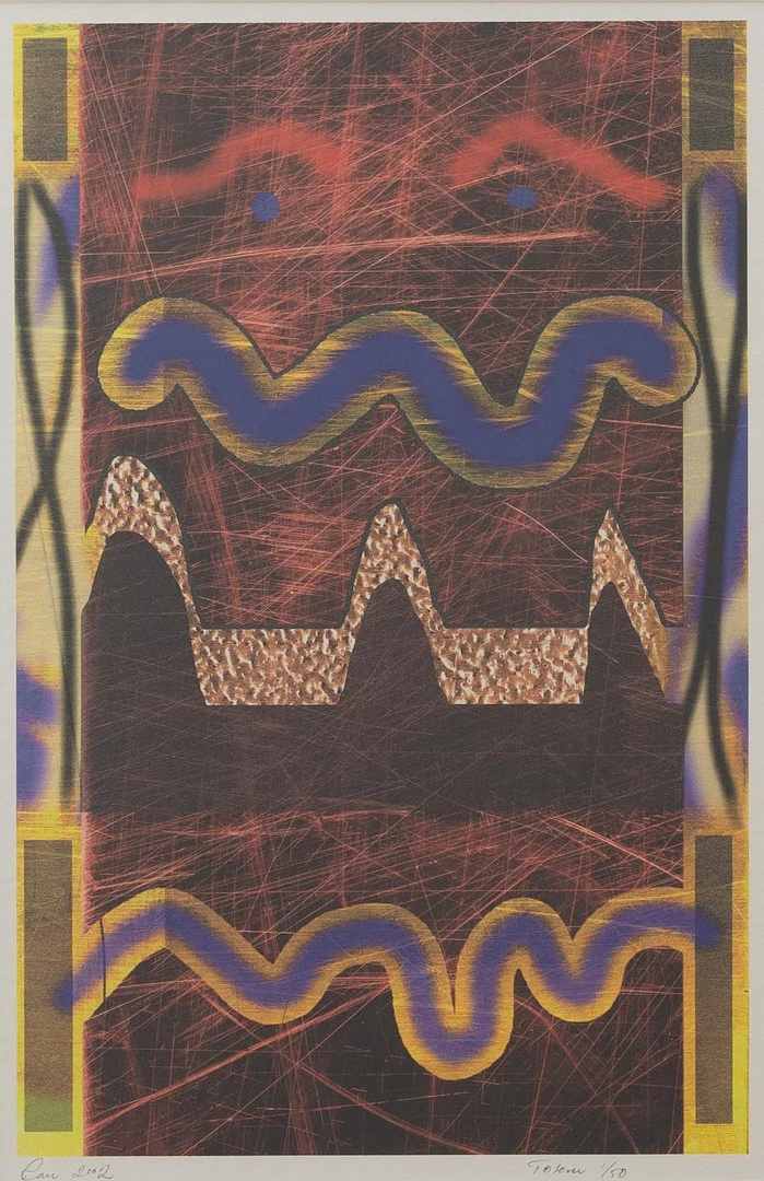 OIDENTIFIERAD KONSTNÄR. Betitlad, litografi nr 1/50, otydlig signerad och daterad 2002. — Engravings & Prints — Garpenhus Auktioner