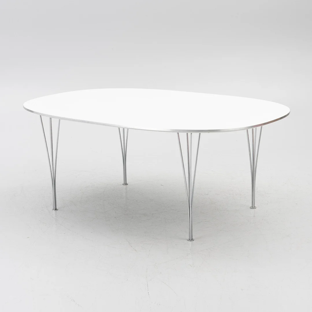 Bruno Mathsson, & Piet Hein, matbord, "Superellips", Fritz Hansen, Danmark, 1988. — Design/Möbler — Bukowskis