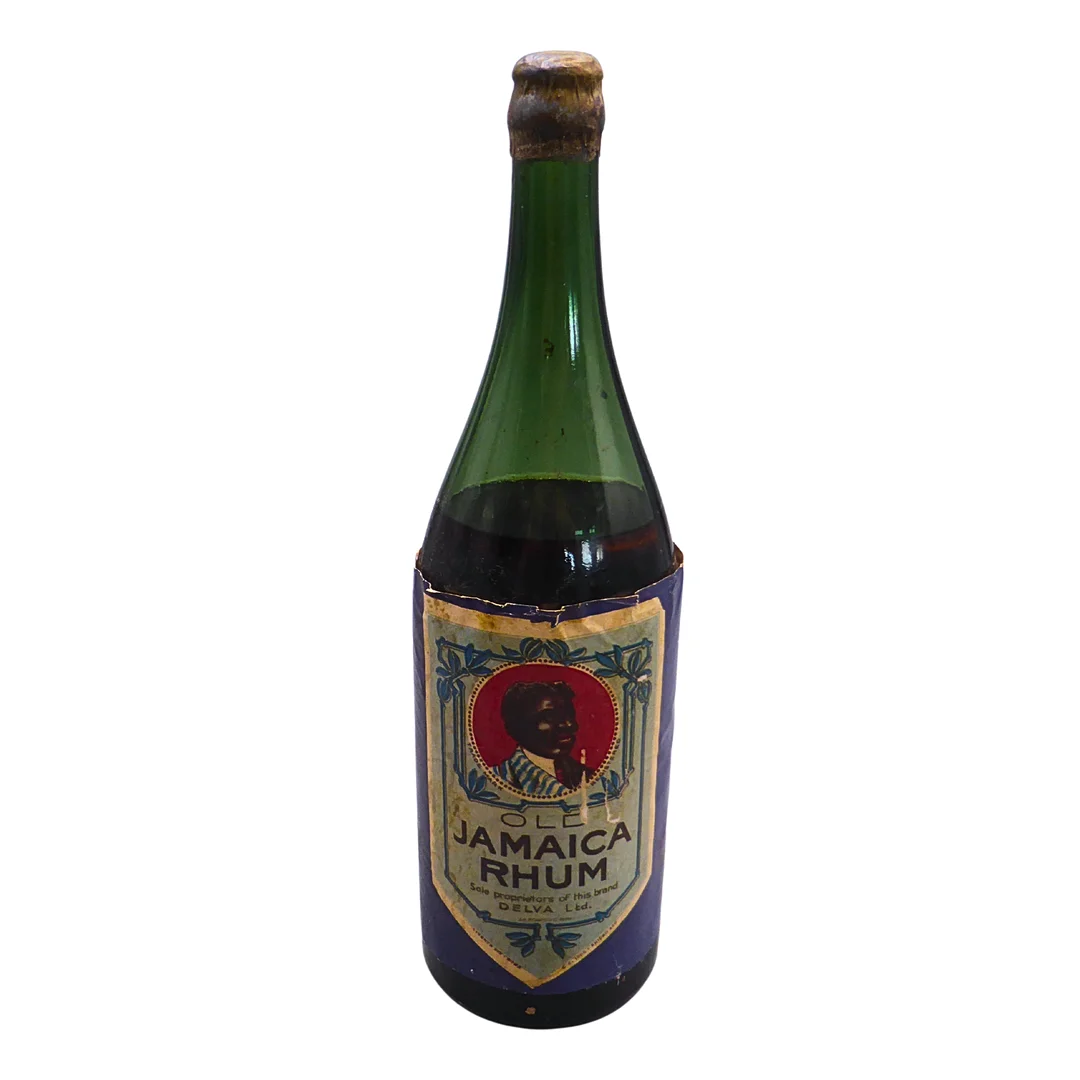 FLASCHE OLD JAMAICA RHUM DELVA. — Other — Auktionshaus Stuber's Hammerschlag