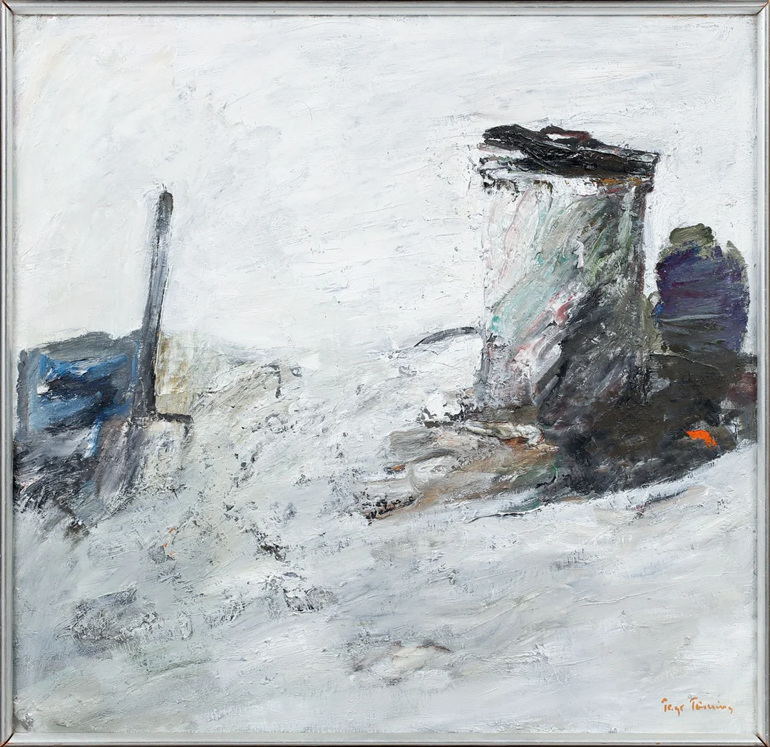 TAGE TÖRNING. Komposition, olja på duk, signerad. — Paintings — Göteborgs Auktionsverk