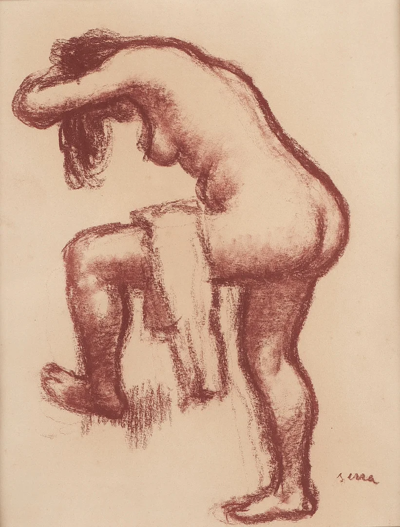 FRANSESC SERRA CASTELLET. Desnudo femenino. — Drawings — Barcelona Auctions