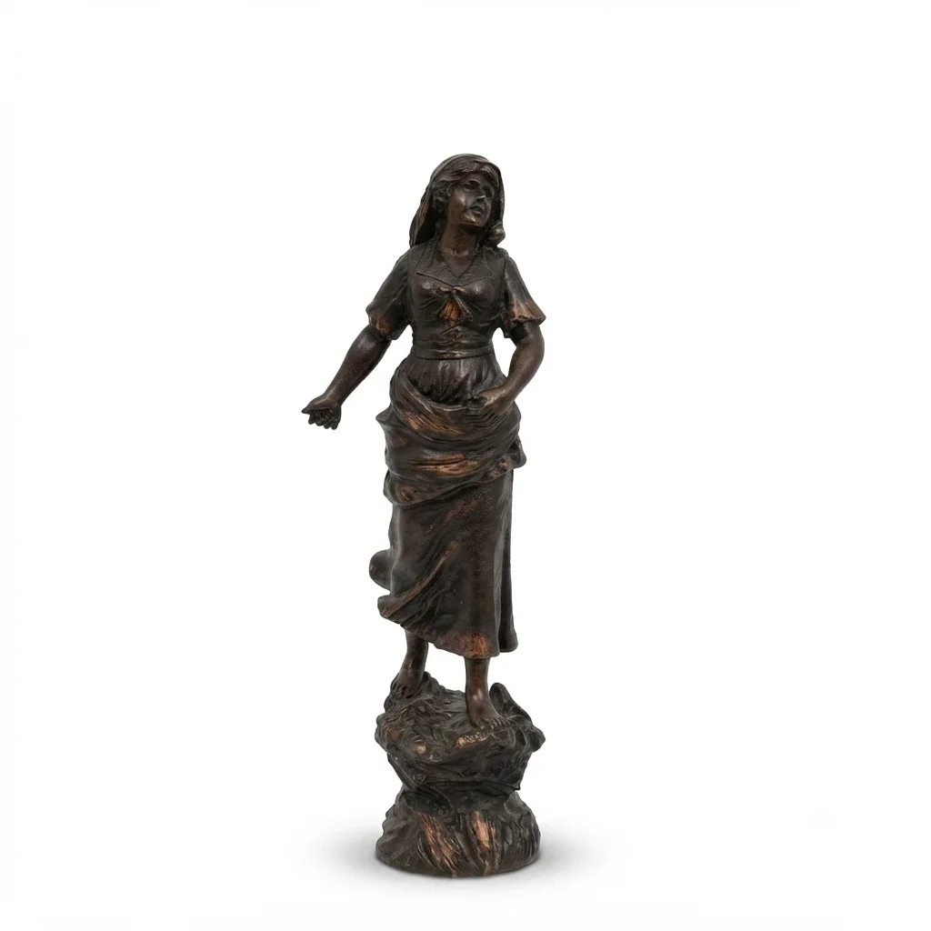 Escultura de calamina. Firmada France. Mestais. — Sculptures & Bronzes — Barcelona Auctions