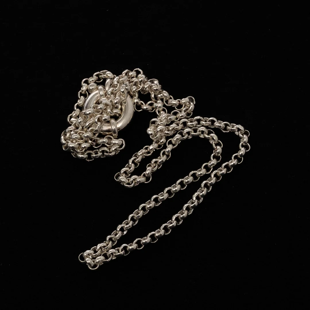 COLLIER, Ärtlänk, Sterlingsilver. — Necklace — Garpenhus Auktioner