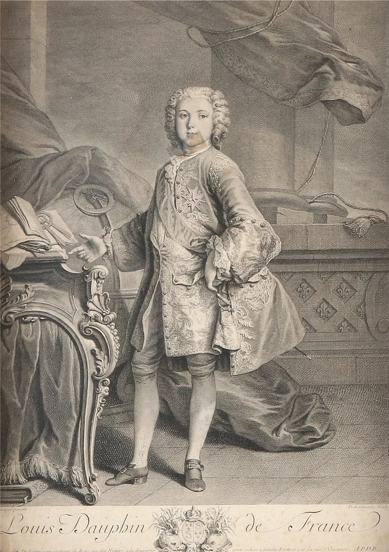 GRAFISKT BLAD. "Louis Dauphin de France". — Engravings & Prints — Skånes Auktionsverk