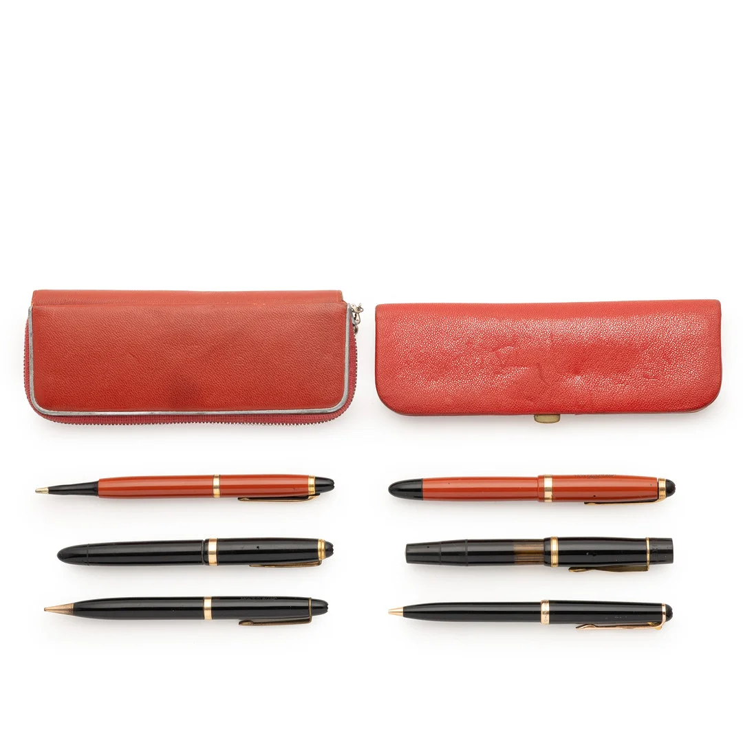 Montblanc. Samling fyldepenne, kuglepenne og blyant (6). — Pens — Palsgaard Kunstauktioner