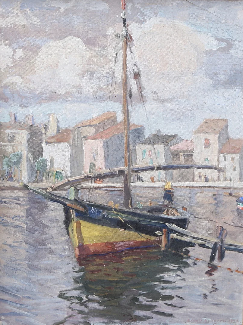 OSCAR HULLGREN. olja på duk, signerad och daterad 1928. — Paintings — Gomér & Andersson Linköping