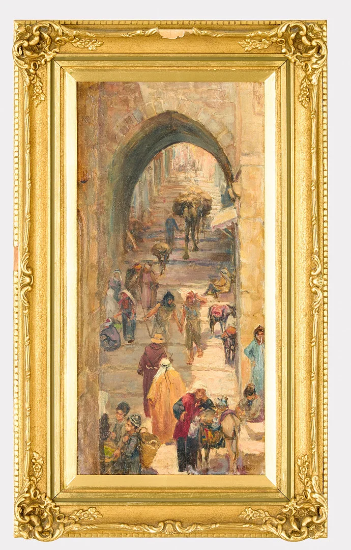 OIDENTIFIERAD KONSTNÄR. Nordafrikanskt motiv. — Paintings — Uppsala Auktionskammare