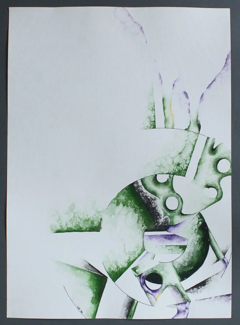 HEINZ DIETER EBERT. Mischtechnik, signiert, 1994, ca. 50 x 70 cm. — Drawings — Stockholms Auktionsverk Düsseldorf/Neuss