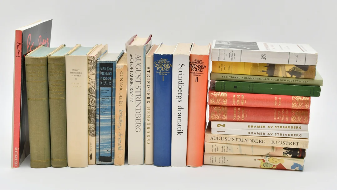 Böcker av och om August Strindberg - 23 volymer. — Books — Connoisseur Bokauktioner