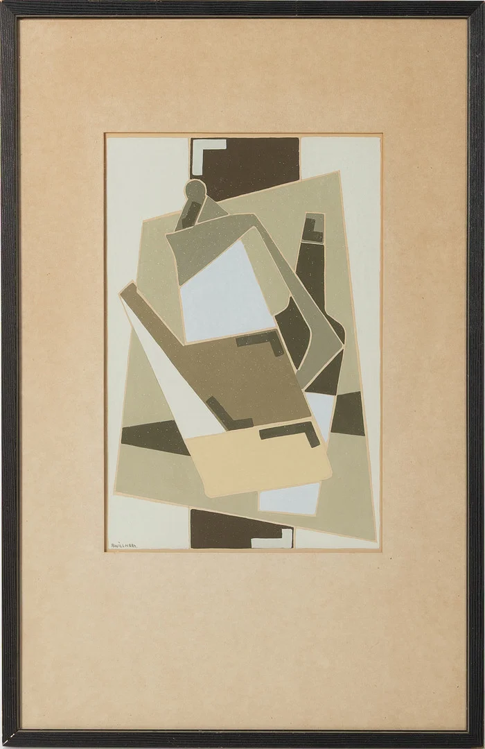 ARNE WILLNERS. Komposition, blandteknik. — Paintings — Stockholms Auktionsverk Helsingborg