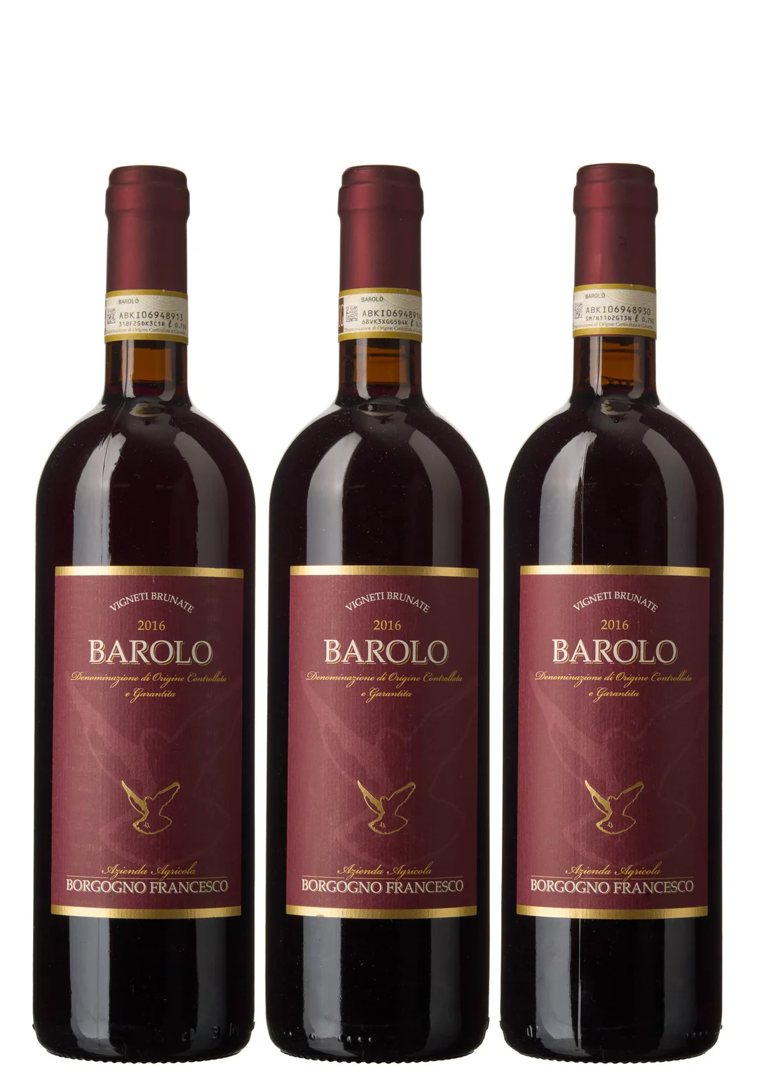 3 x Barolo Vigneti Brunate 2016, Francesco Borgogno — 3 x Barolo Vigneti Brunate 2016, Francesco Borgogno — Vin/Vin — Blomqvist