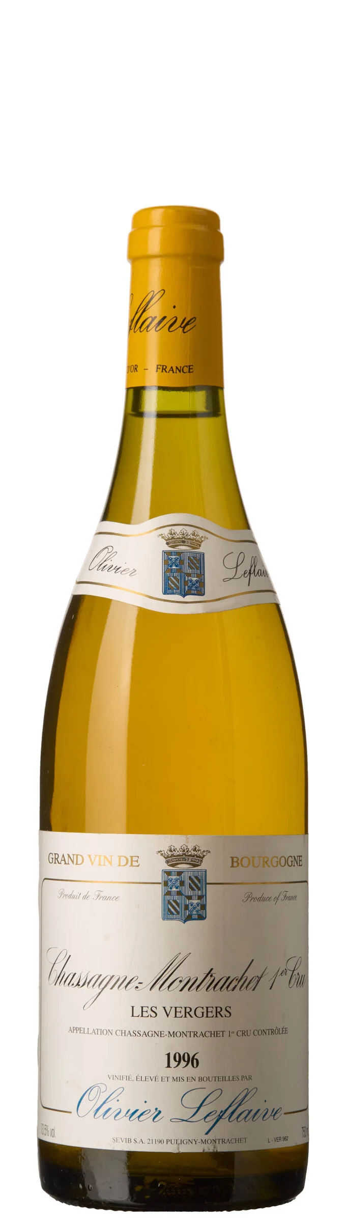 1 x Chassagne-Montrachet 1er Cru Les Vergers 1996, Olivier Leflaive — 1 x Chassagne-Montrachet 1er Cru Les Vergers 1996, Olivier Leflaive — Vin/Vin — Blomqvist