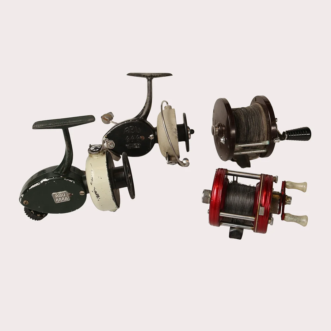 FISKERULLAR, ABU Ambassadeur 5000, Penn 85, ABU 444A, ABU 444. — Fishing equipment — Limhamns Auktionsbyrå