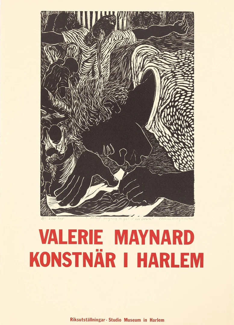 VALERIE MAYNARD. utställningsaffisch. — Engravings & Prints — Karljohan Auktioner