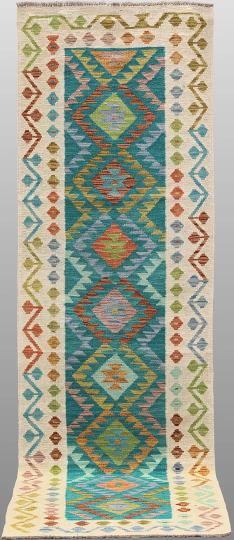ORIENTMATTA. Kelim klassisk design, gallerimodell, 289 x 81 cm. — Oriental Carpets & Textiles — Gomér & Andersson Linköping