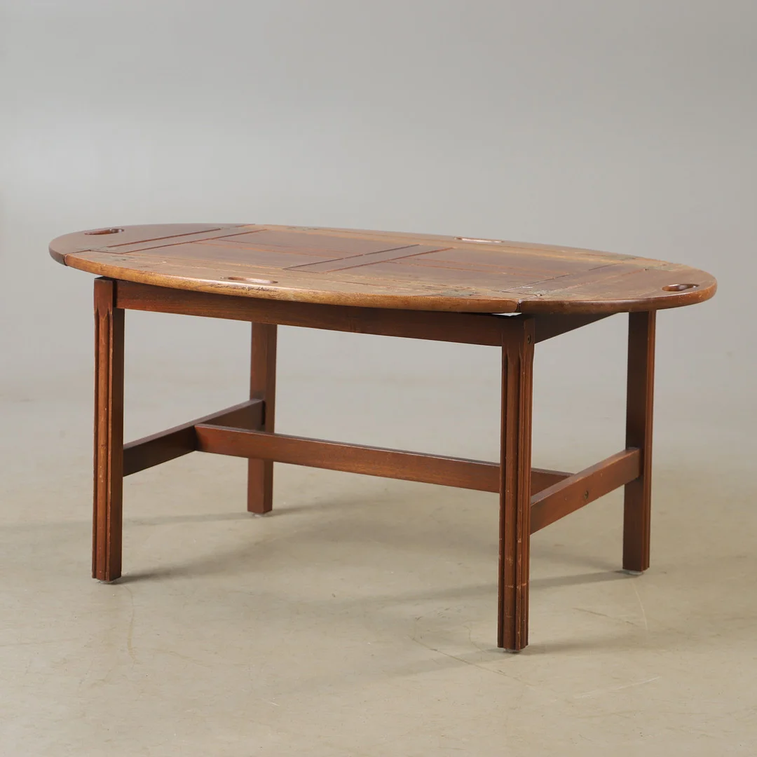 SOFFBORD, s. k. butlers tray, mahogny, engelsk stil. — Coffee Tables — Helsingborgs Auktionskammare