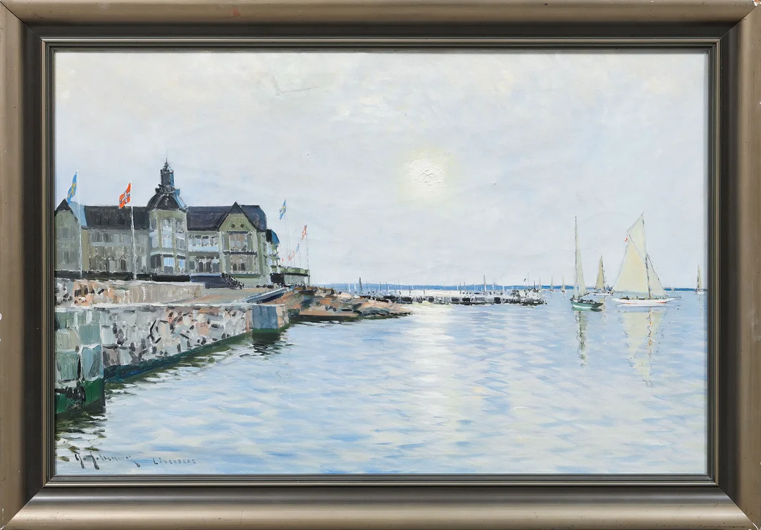 YO YOHANSSON. "Långedrag" olja på duk, signerad. — Paintings — Göteborgs Auktionsverk