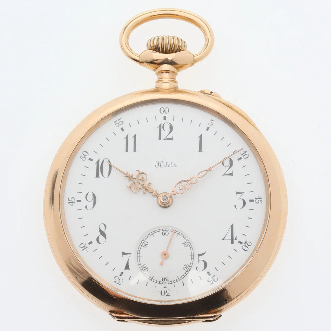FICKUR, 18K guld, T-verk, Halda fickurfabrik, Svängsta, Henning Hammarlund, 1911. — Pocket & Stop Watches — Ekenbergs Auktioner
