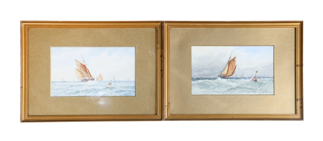 W. SHEPHARD, (BRITISH SCHOOL) A PAIR OF SEASCAPES (2). — Paintings — Bishop & Miller