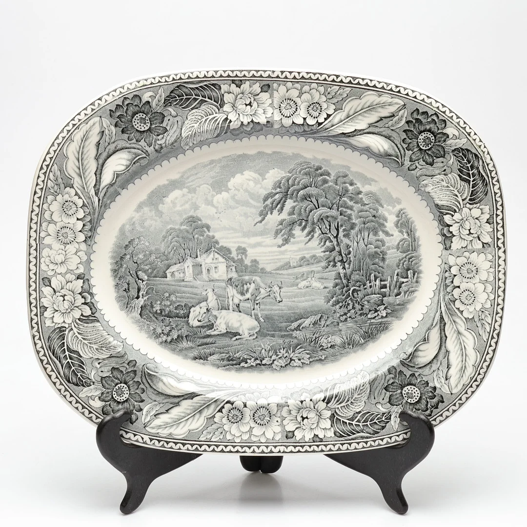 STEKFAT, Woodland, Moses 1751, Wood & Sons, Burslem, England. — European — Gomér & Andersson Linköping