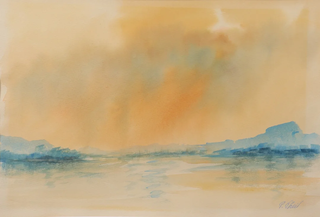 POUL THEIL. akvarell, landskap. — Paintings — Markus Auktioner