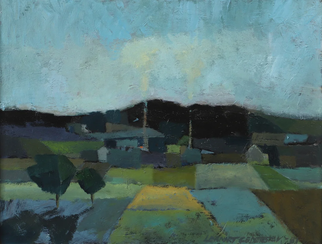 LENNART CEDERSTAM. Landskap, olja på duk, signerad. — Paintings — Helsingborgs Auktionskammare