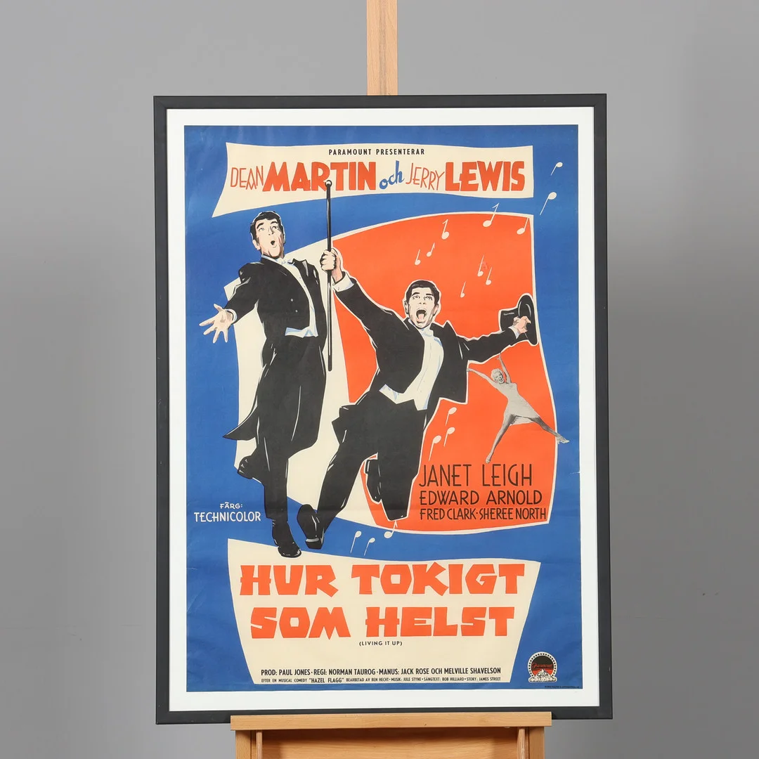 FILMAFFISCH, "Hur tokigt som helst", Borås Kliche & Litografiska AB. — Engravings & Prints — Borås Auktionshall