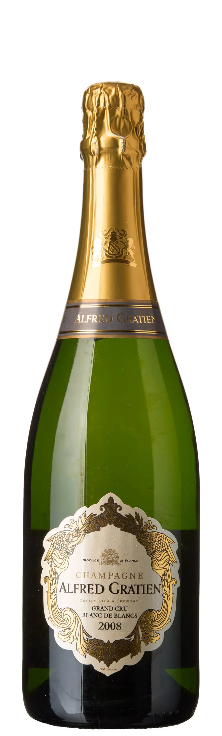 1 x Champagne Blanc de Blancs Brut 2008, Alfred Gratien — 1 x Champagne Blanc de Blancs Brut 2008, Alfred Gratien — Vin/Vin — Blomqvist