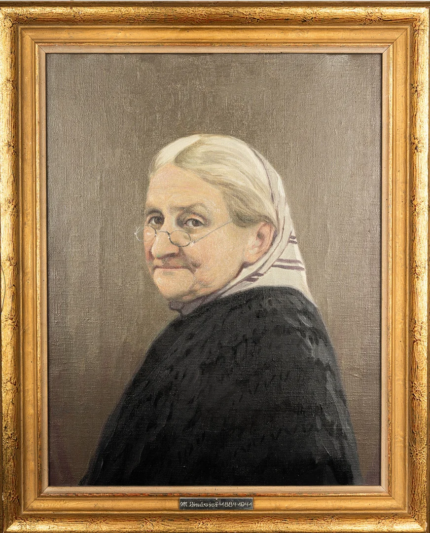MAURITZ LINDQVIST. Olja på pannå, Porträtt, Signerad. — Paintings — Norrlands Auktionsverk