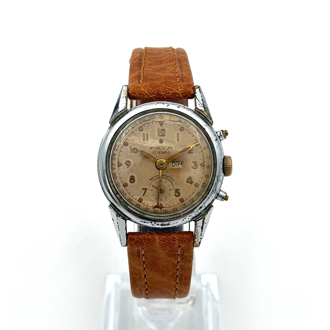 FATA, armbandsur, 1940/50-tal, manuell, stål. — Wristwatches — Skandia Auktion
