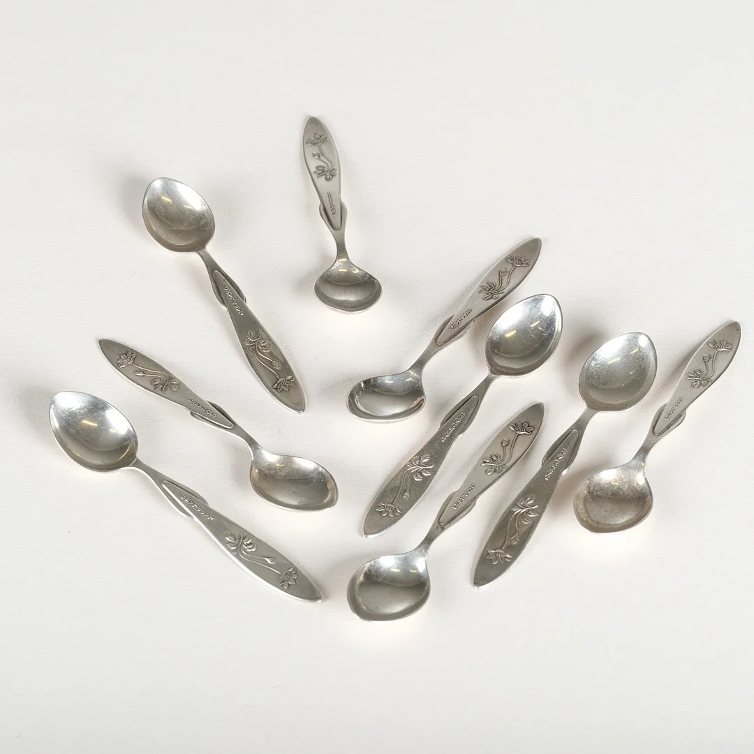 SILVERSKEDAR, 9 st, ALTON, Sverige, 1900-tal. — Silver — Wickmans
