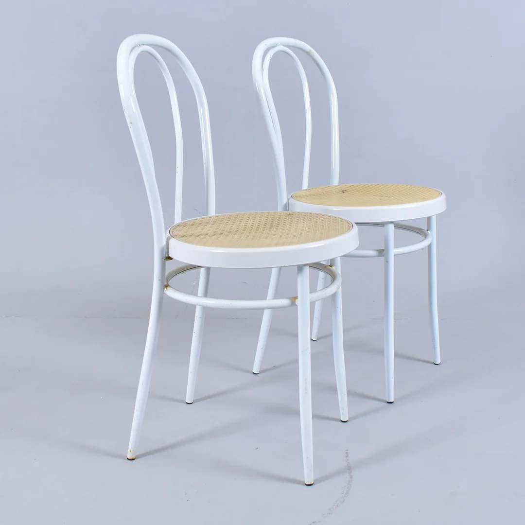 STOLAR, 1-par. Metall/rotting, Molteni & Consonni, Italien. — Armchairs & Chairs — Halmstads Auktionskammare
