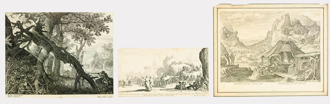 GRAVYRER, 3 stycken 16/1700-tal. — Engravings & Prints — Uppsala Auktionskammare