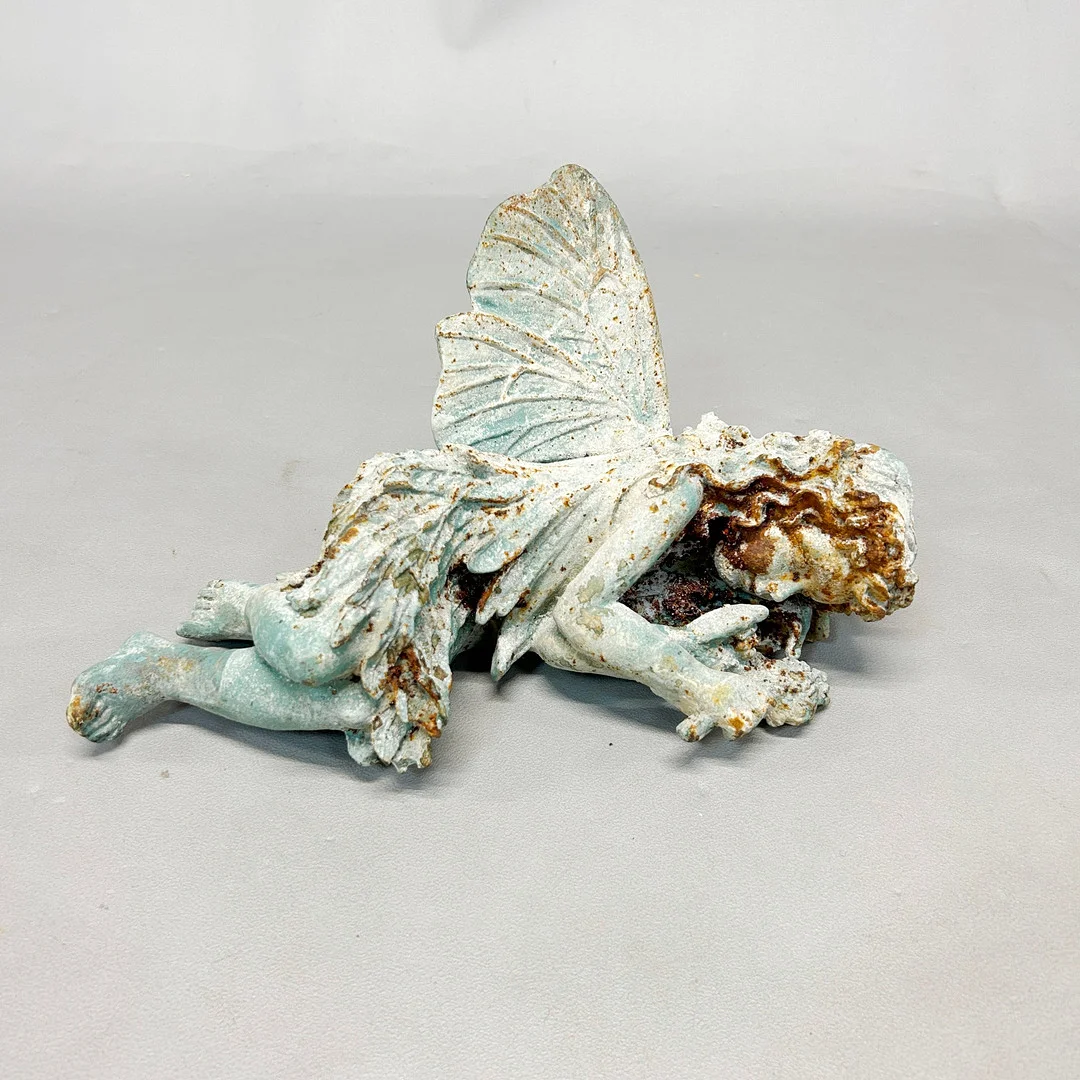 CAST IRON FAIRY. — Garden Sculptures & Urns — Chalkwell Auctions