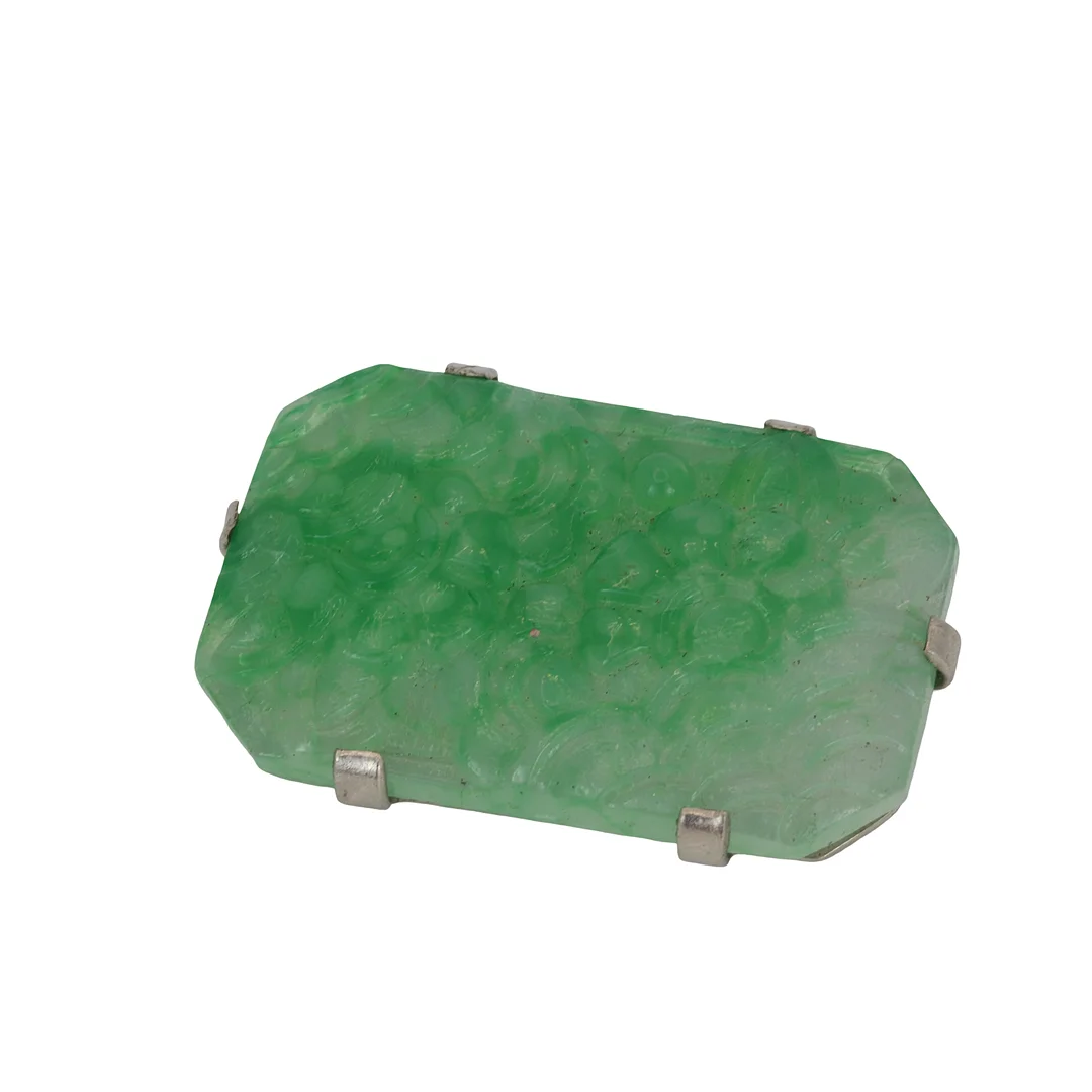 ART DECO JADE BROOCH. — Jade — Chalkwell Auctions