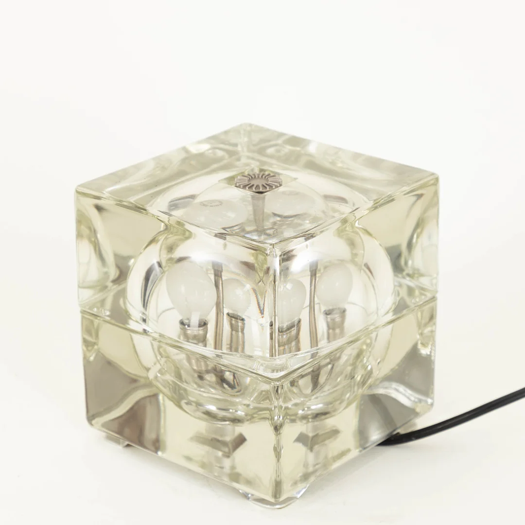 Alessandro Mendini, Tischleuchte 'Cubosfera', Fidenza Vetraria, Italien. Entwurf: 1968. — Table Lamps — Stockholms Auktionsverk Hamburg