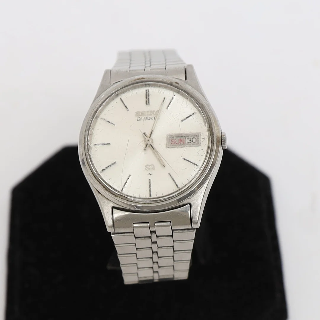 HERRARMBANDSUR, Seiko, Quartz, stålboett. — Wristwatches — Falun Auktionsbyrå