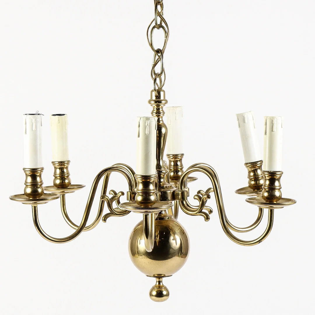 LJUSKRONA Mässing. — Chandeliers — Karlstad Hammarö Auktionsverk