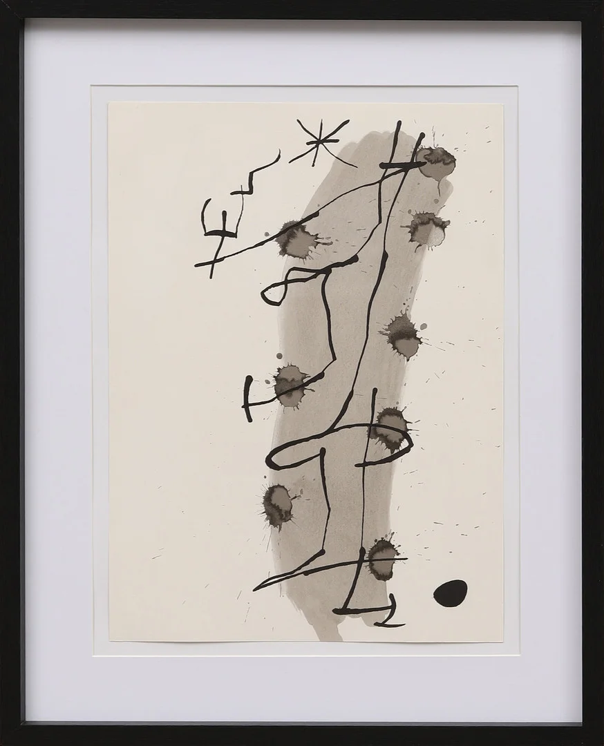 JOAN MIRÓ. EFTER. Litografi ur Derrière le Miroir nr 164-165 1967. — Engravings & Prints — Crafoord Auktioner Malmö