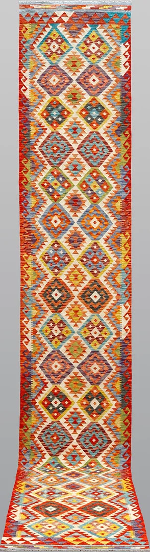 ORIENTMATTA. Kelim klassisk design, gallerimodell, 492 x 80 cm. — Carpets — Gomér & Andersson Norrköping