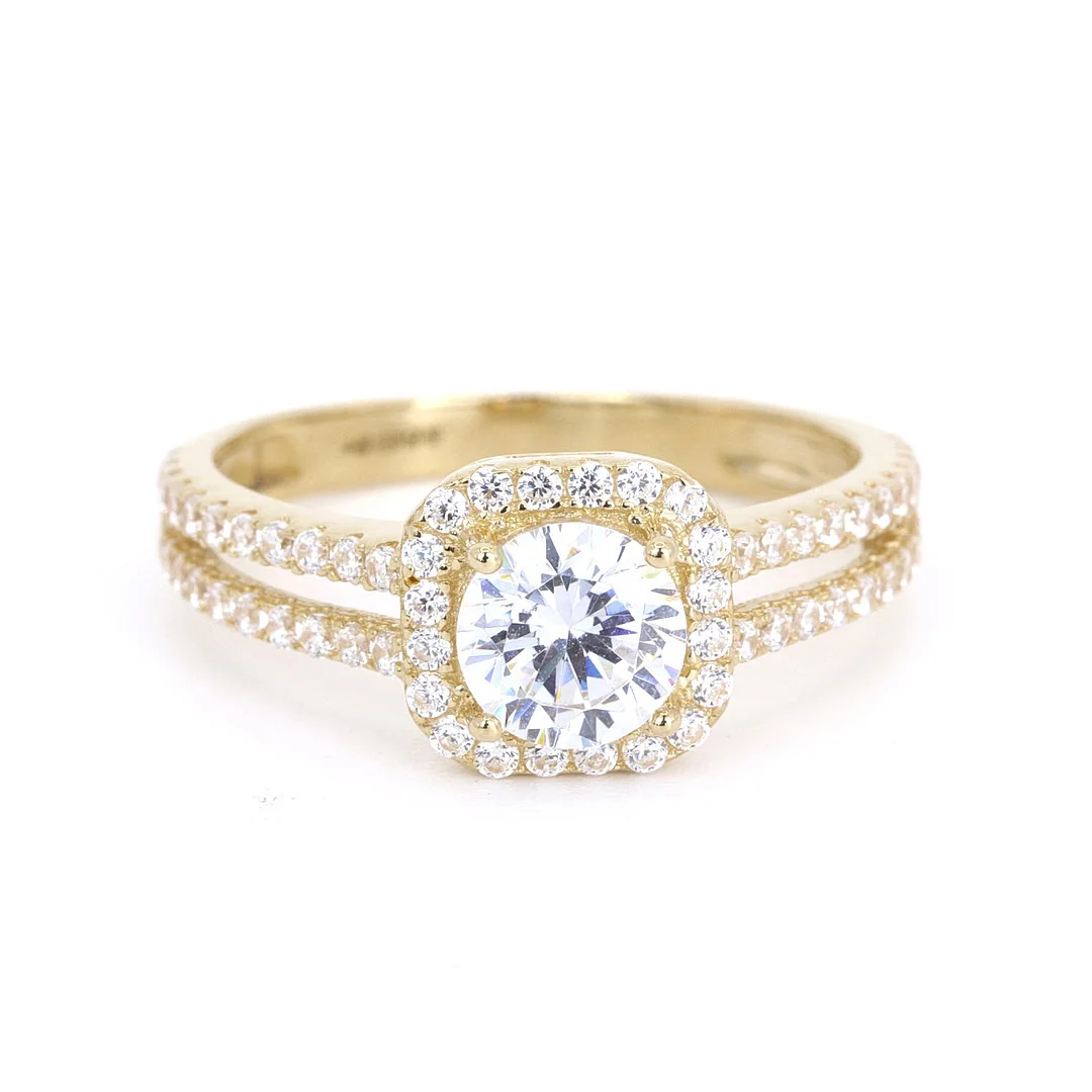 18CT GOLD 'CZ' RING. — Rings — Chalkwell Auctions