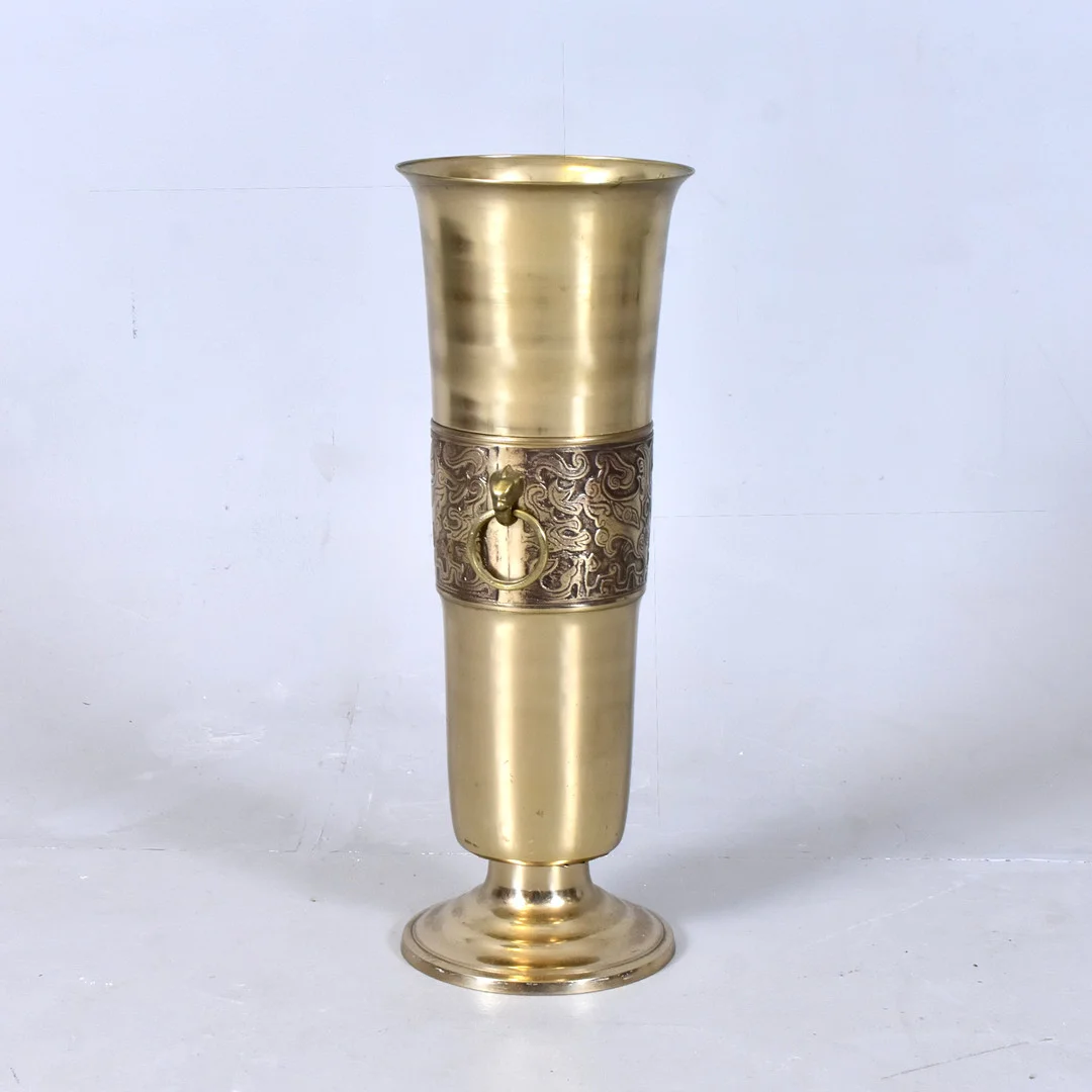 PARAPLYSTÄLL, mässing, 1900-tal. — Pewter, Brass & Copper — Halmstads Auktionskammare