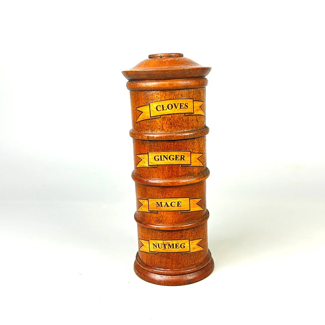 WOODEN SPICE TOWER. — Miscellaneous — Chalkwell Auctions