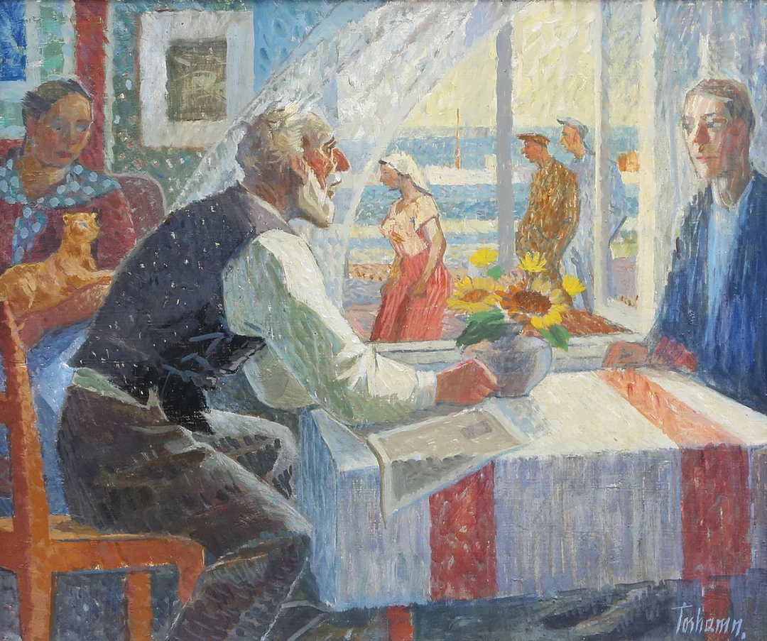 GUNNAR TORHAMN. OLJA, på pannå, signerad. — Paintings — Kalmar Auktionsverk