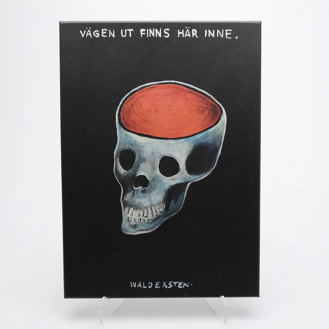 JESPER WALDERSTEN. "VÄGEN UT FINNS HÄRINNE", KONSTBOK UTGIVEN I SAMBAND MED UTSTÄLLNING PÅ VIDA KONSTHALL 2016. — Other — Crafoord Auktioner Lund